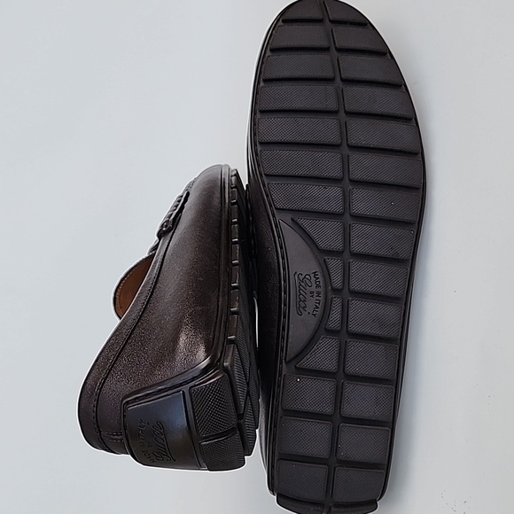 Men’s Brown Micro Guccissima Loafers with box and dust bag Size 11 - Picture 9 of 12